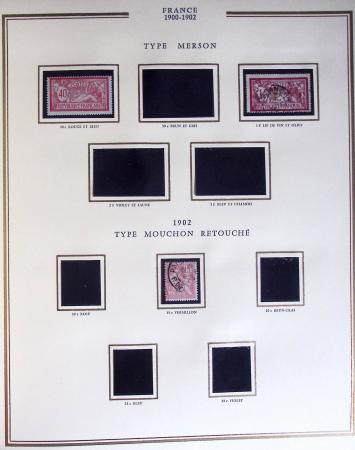 1900-1989, Collection de timbres neufs de France en