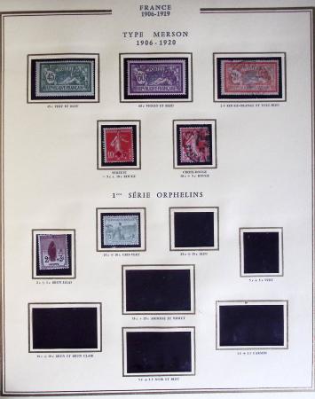 1900-1989, Collection de timbres neufs de France en