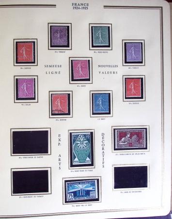 1900-1989, Collection de timbres neufs de France en