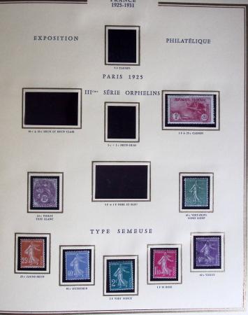 1900-1989, Collection de timbres neufs de France en