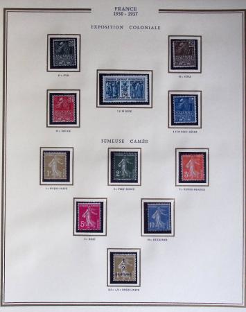 1900-1989, Collection de timbres neufs de France en