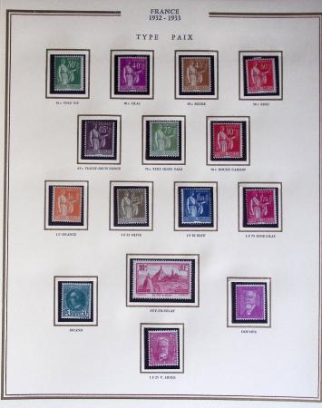 1900-1989, Collection de timbres neufs de France en