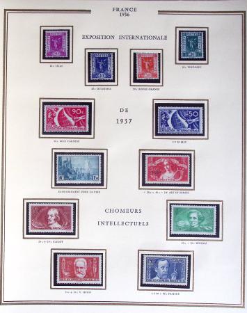 1900-1989, Collection de timbres neufs de France en