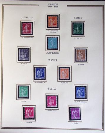 1900-1989, Collection de timbres neufs de France en