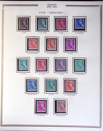 1900-1989, Collection de timbres neufs de France en