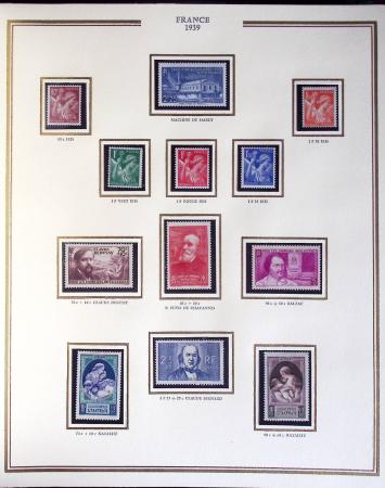 1900-1989, Collection de timbres neufs de France en