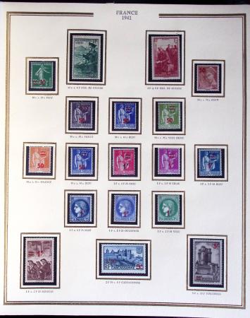 1900-1989, Collection de timbres neufs de France en