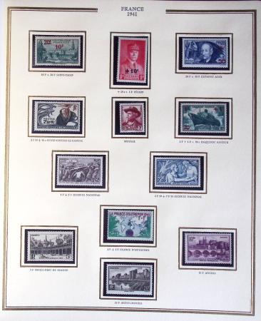 1900-1989, Collection de timbres neufs de France en