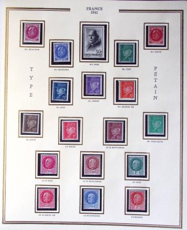 1900-1989, Collection de timbres neufs de France en