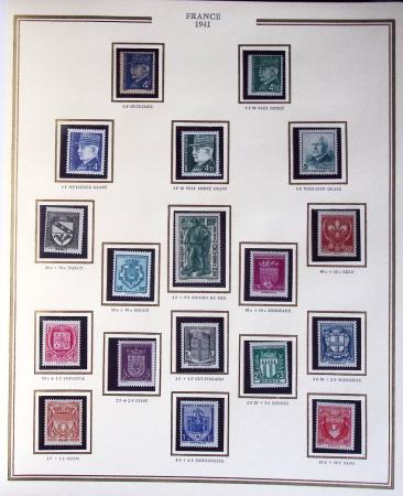 1900-1989, Collection de timbres neufs de France en