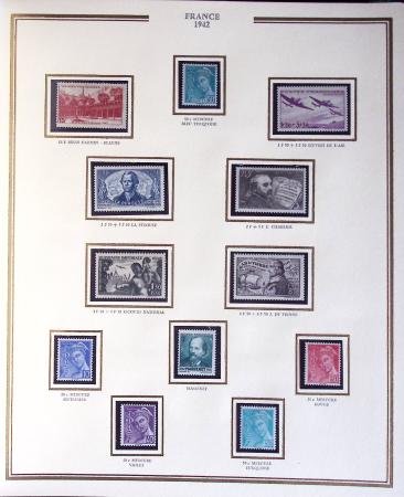 1900-1989, Collection de timbres neufs de France en