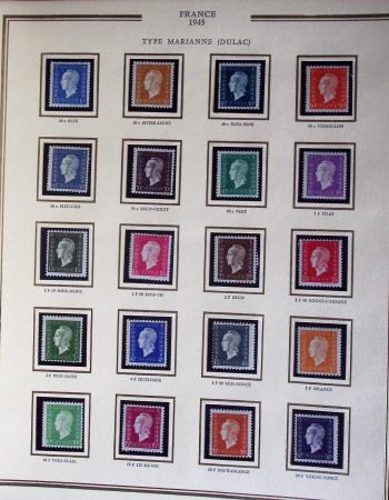 1900-1989, Collection de timbres neufs de France en