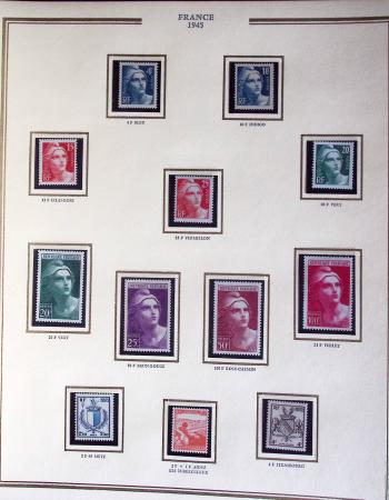 1900-1989, Collection de timbres neufs de France en
