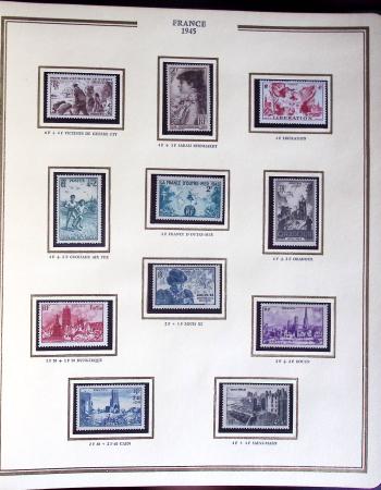 1900-1989, Collection de timbres neufs de France en