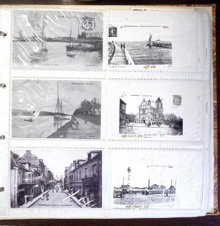 CALVADOS Jolie collection de CPA en 24 albums, avec