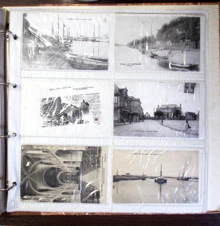 CALVADOS Jolie collection de CPA en 24 albums, avec