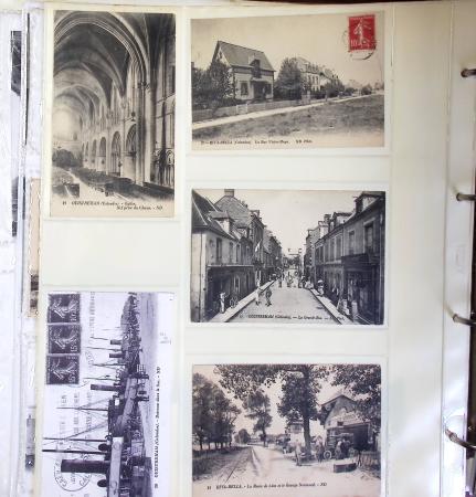 CALVADOS Jolie collection de CPA en 24 albums, avec