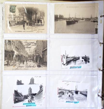 CALVADOS Jolie collection de CPA en 24 albums, avec