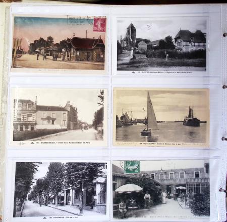 CALVADOS Jolie collection de CPA en 24 albums, avec