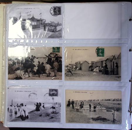 CALVADOS Jolie collection de CPA en 24 albums, avec