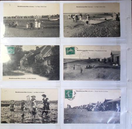 CALVADOS Jolie collection de CPA en 24 albums, avec