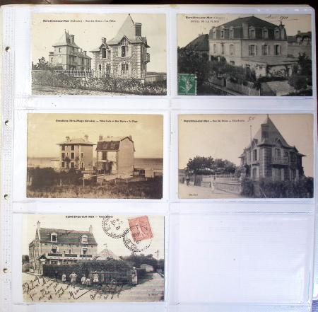 CALVADOS Jolie collection de CPA en 24 albums, avec