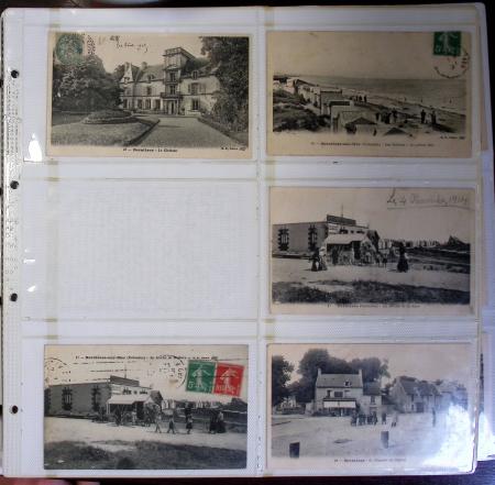 CALVADOS Jolie collection de CPA en 24 albums, avec