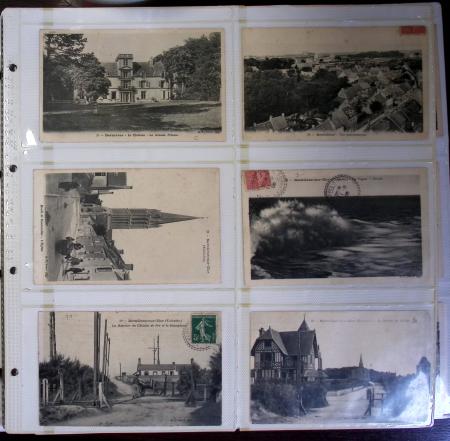 CALVADOS Jolie collection de CPA en 24 albums, avec
