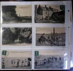 CALVADOS Jolie collection de CPA en 24 albums, avec