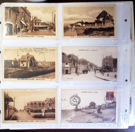 CALVADOS Jolie collection de CPA en 24 albums, avec