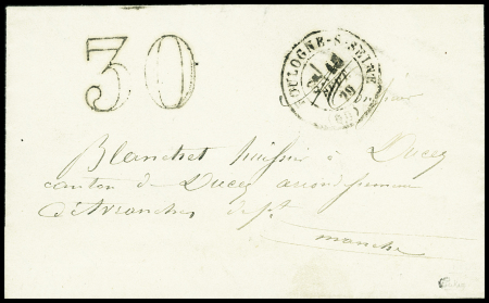 Lettre militaire avec CAD T17 "Boulogne-s-Seine (60)"