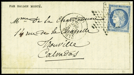 N°37 OBL étoile muette + CAD "Paris (60)" (3 dec 70)
