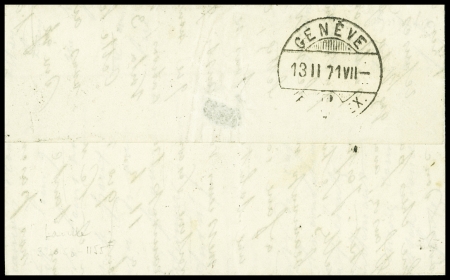 N°30 OBL étoile 2 + CAD "Paris R. St Lazare" (28 janv