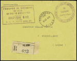 Deuxieme guerre mondiale : 7 plis de ou pour le Loiret dont 2 entiers 1F20 Pétain surchargés "RF" OBL Montargis et Orléans. TB