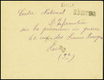 7 plis dont 6 avec OBL de fortune de l'été 1940 d'Orléans, Amilly et St Maurice-s-Aveyron. TB
