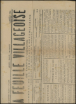 N°107 OBL typo sur journal entier "La Feuille villageoise" (4 aout 1904). TB
