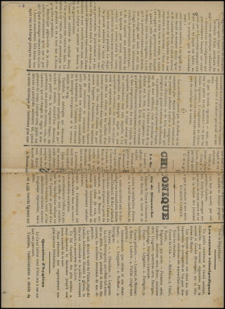 N°107 OBL typo sur journal entier "La Feuille villageoise" (4 aout 1904). TB