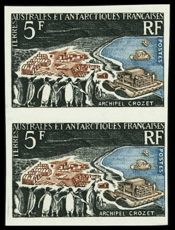 N°20 Archipel Crozet, non dentelé en paire, **, TTB
