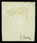 N°44A 20c bleu, Type 1, Report 1, bien margé, obl.