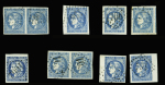 Petite sélection de 16 timbres de Bordeaux dont 2