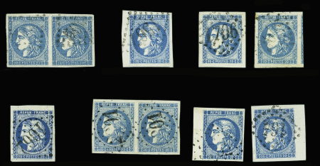 Petite sélection de 16 timbres de Bordeaux dont 2