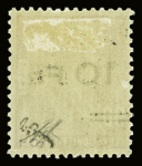N°3 Berthelot 10F sur 90c rouge, neuf avec trace de