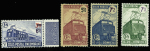 N°215B + 226B/228B +229B +230/B/232B, sans filigrane,