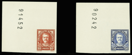 N°115/118 Série complète NON DENTELE en coin de feuille