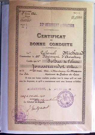 1910-80 Collection de lettre et documents concernant