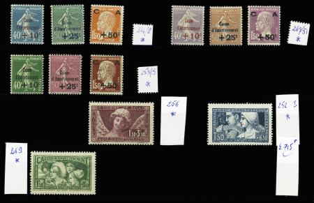 1927-1933 Caisse d'amortissement n°246/51, 252/55,