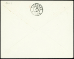 22/26.4.1932 Djibouti - Dakar par d'Estaillieur lettre avec griffe violette "Djibouti - Dakar 1er service avion" orné d'un avion