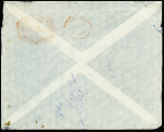 3.11.1935 Lettre Brésil - France, accident à Aracaju du Laté 28 de Depecker avec griffe violette "Courrier accidenté au Brésil le 3 novembre 1935"