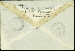 Zeppelin : lettre ordinaire de Paris pour Pernambouc AFF n°261 OBL de Frierichshafen (18.4.32). Rare