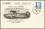 2 cartes postales spéciales: 30.6.25 Paris -Londres (Muller n°133) et 1.7.25 Londres - Paris (Muller n°135 Grande Bretagne) par Bajac (hydravion). TB